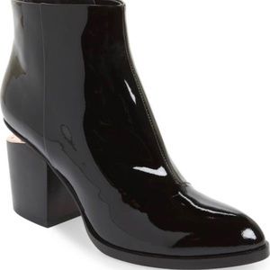 SOLD Alexander wang black glossy boots sz 37